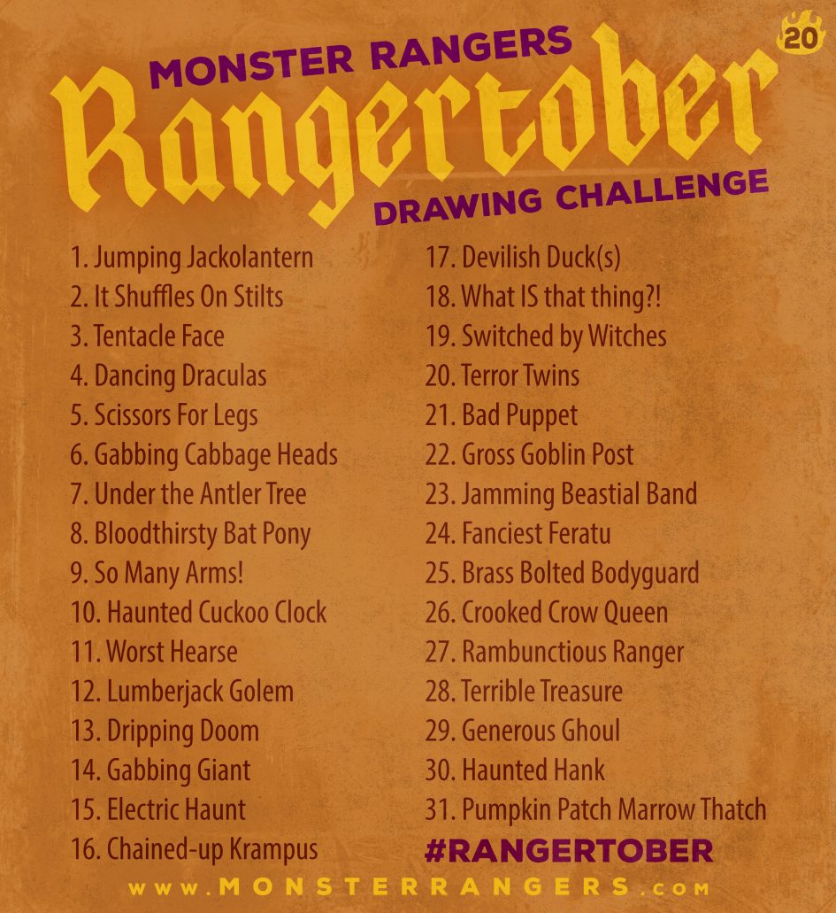 Rangertober 2020 Art challenge