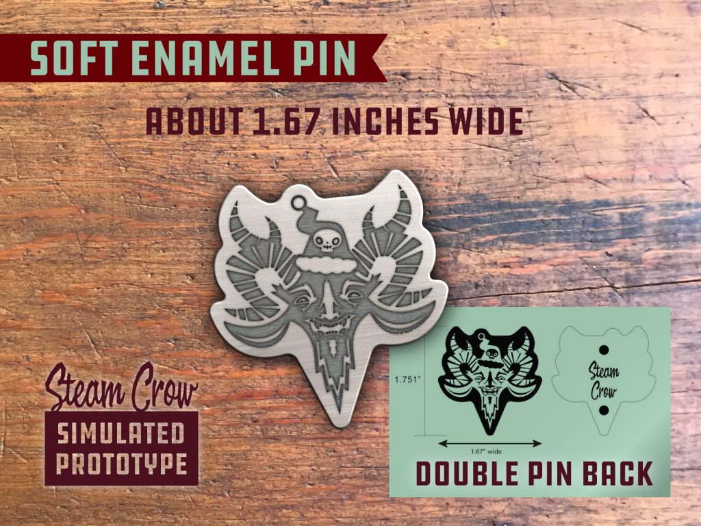 Krampus Enamel Pin