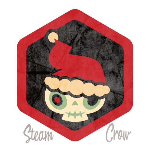 Badge Xmas Skull